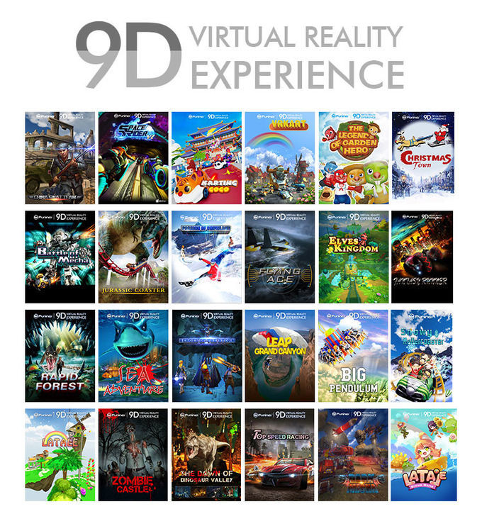 220V 0.7KW Titreşimli VR Simülatörü İnteraktif Titreşimli Oyun Deneyimi