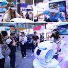 LED Işıkları ile E3 Kask 9D VR Simülatörü Elektrikli Motosiklet VR Makinesi Beyaz