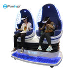 Mavi + Beyaz 9D VR Simülatörü Sanal Gerçeklik Kulaklık Küçük Roller Coaster Açık Hava Oyunları Çocuklar Için Eğlence Parkı Sürmek