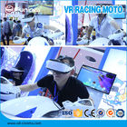 VR FRP Basit Motor Yarışı Simülatörü Oyun Makinesi Beyaz 1 Oyuncu Için