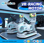 VR FRP Basit Motor Yarışı Simülatörü Oyun Makinesi Beyaz 1 Oyuncu Için