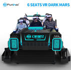 6 Koltuklar 9D VR Tank Simülatörü Eğlence Ekipmanları Siyah Renk İçin Dark Mars