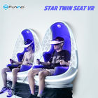 YUMURTA Sandalye Bacak Süpürme Etkisi ile 360 ​​Derece 2 Koltuklar 9D Sanal Gerçek Sinema