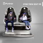 2 koltuklu oyuncular Mavi ve siyah 9D Sanal Gerçeklik Simülatörü Arcade Oyun Makinesi VR yumurta Sandalye