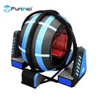 VR Tema Parkı Ekipmanları 720 Rotasyon Sürükleyici Roller Coaster 2 Oyuncu 9D VR Arcade Makineleri Simülatörü