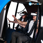 VR Tema Parkı Ekipmanları 720 Rotasyon Sürükleyici Roller Coaster 2 Oyuncu 9D VR Arcade Makineleri Simülatörü
