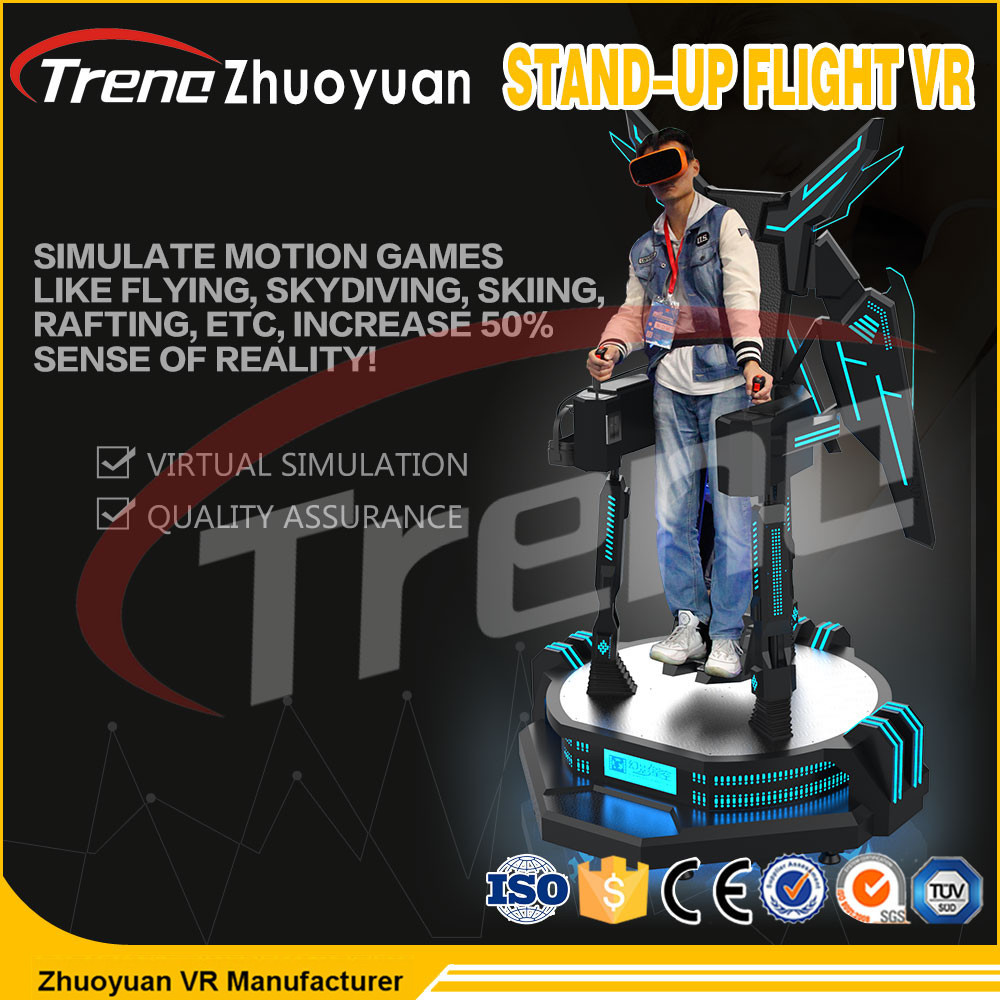 AC 220V 360 Derece İzleme Eğlence Parkı&amp;#39;nda Uçuş VR Simülatörü Stand Up
