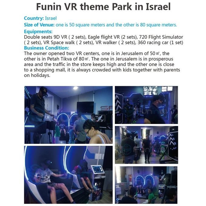 3.8KW 9D Sanal Gerçeklik Sinema VR İnteraktif Çekim Oyunları Çocuklar İçin