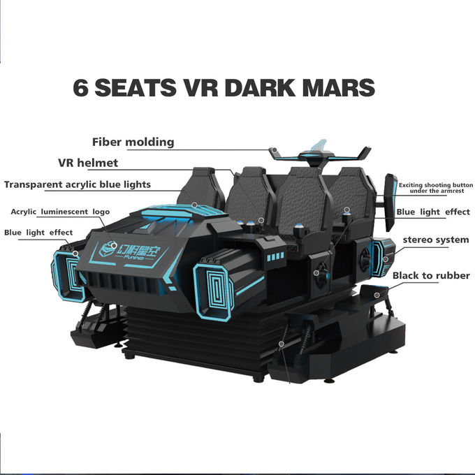 3.8KW 9D Sanal Gerçeklik Sinema VR İnteraktif Çekim Oyunları Çocuklar İçin