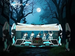 Dinamik Işık Efektleri ve Yüksek Çözünürlüklü Görsel Efektlere Sahip 6180*2695 * 2825mm 9D Sanal Gerçeklik Sineması