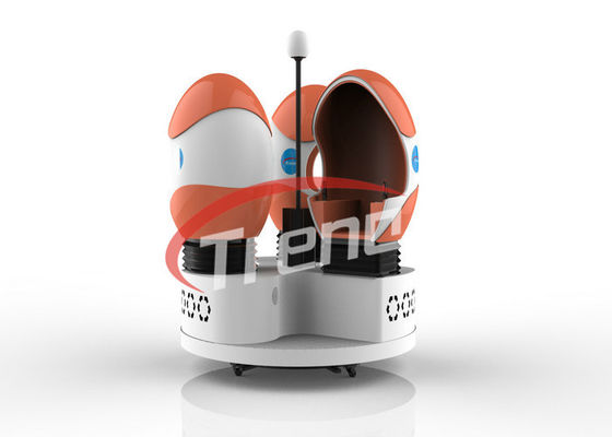 Uzay Kapsülü Yumurta Şeklinde 9D VR Simülatörü Üç Koltuklu, Karargah VR Gözlüklü