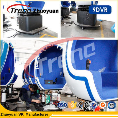 720 Derece Dalmış Kask 9D Sanal Gerçeklik Simülatörü Alışveriş Merkezi İçin Sandalye