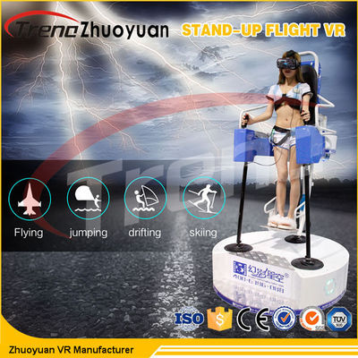 220 Volt Kapalı Alan Kayak Oyunları Stand Up Flight Alışveriş Merkezi İçin VR Simülatörü
