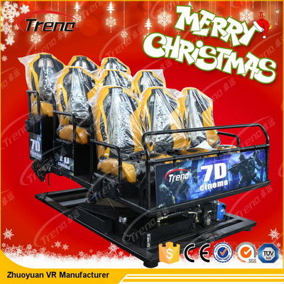 Tema Parkı 5D sinema simülatörü Özel Projeksiyon Ekranlı 220 V 8.0 KW