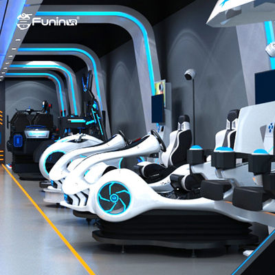 Eğlence Parkı için Karting Yarışı 9d VR Sürüş Simülatörü Elektrikli Araba