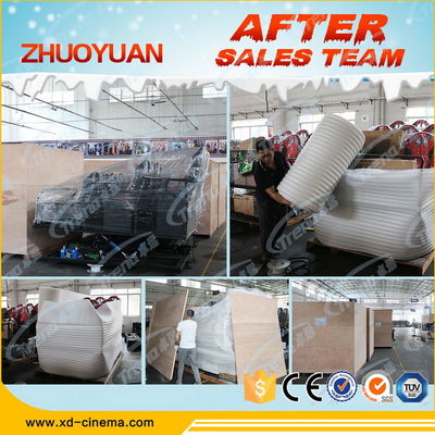 6FL Elektrik Platformlu Eğlence Parkı Gun Shooting 7D Sinema Donanımı