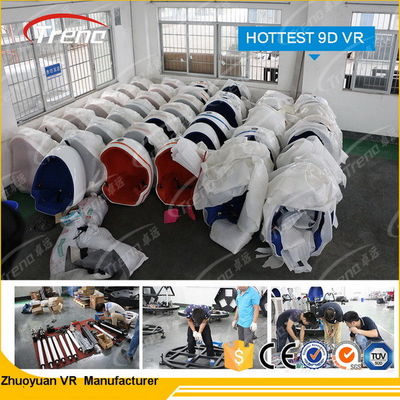 Alışveriş Merkezi Üçlü Koltuklar 9d Sanal Dünya Simülatörü VR Oyunlar 220V