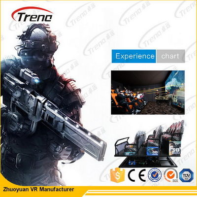 3 Dof Elektrikli / Hidrolik 5D Sinema Ekipmanı 7D Simülatörü Hareketli Kollu Sinema