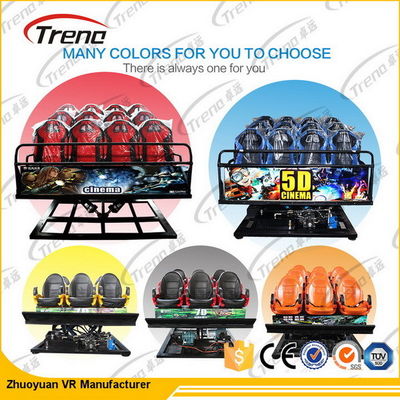 3 Dof Elektrikli / Hidrolik 5D Sinema Ekipmanı 7D Simülatörü Hareketli Kollu Sinema
