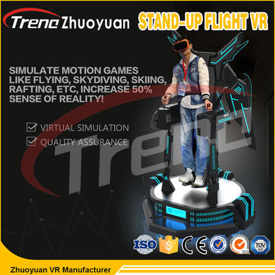 AC 220V 360 Derece İzleme Eğlence Parkı&#39;nda Uçuş VR Simülatörü Stand Up