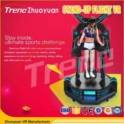 Alışveriş merkezinde 0.5KW Tek Oyuncu Uçuş Hareket 9D Sinema Simülatörü