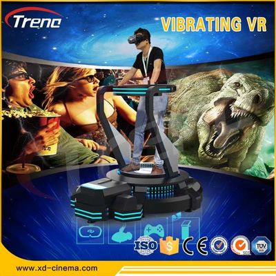Siyah Denetleyici Joystick ile 0.5KW Küçük Titreşimli VR Simülatörü Sinema