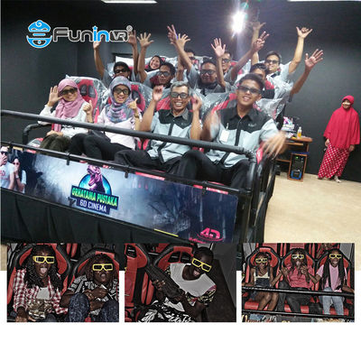 9 hareketli koltuğu olan özelleştirilebilir renk şekli 7D Sinema Tiyatrosu