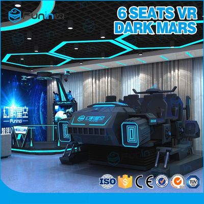 Mech Stil Sanal Gerçeklik 9D VR Sinema VR Kask Ile Altı Oyuncu Kapalı VR Oyunu