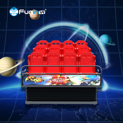 9-48 kişilik ve elektrikli güç sistemi ile kare özelleştirilmiş 5D Sinema Sinema Tiyatrosu