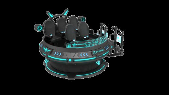 Eğlence İşinizi 6 Koltuklu 9D VR VR Sinema Voltajı 220V/2.4KW ve Bilgisayar I5 1650 8G 240G ile Geliştirin