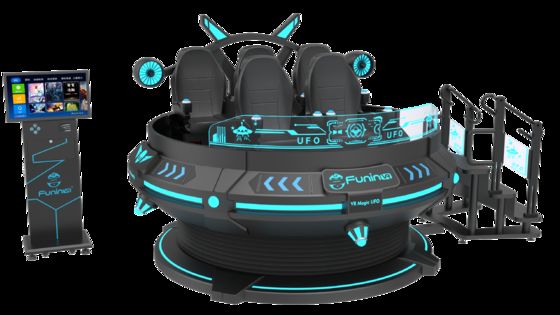 Eğlence İşinizi 6 Koltuklu 9D VR VR Sinema Voltajı 220V/2.4KW ve Bilgisayar I5 1650 8G 240G ile Geliştirin