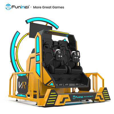 360° Rotasyon VR Uçuş Simülatörü Immersive Roller Coaster VR Arcade Oyun Makinesi