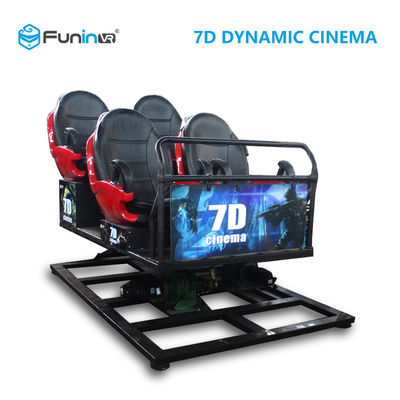 Çok Oyunculu Dövüş Oyunları 7D Cinema Simulator Rider Metal Ekran 6/9 Koltuklar