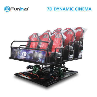 5D 7D Sinema 9D VR Simülatörü Funin 6-12 Koltuklar 3DM Gözlük Alüminyum Alaşım Metal Ekran