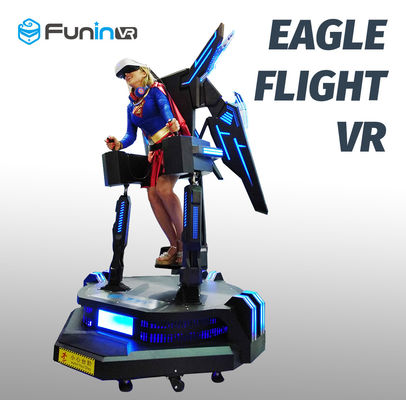 Funin VR Ayakta Kadar Çekim Oyun Makinesi 9D Alışveriş Merkezleri Için Fly VR Uçuş Simülatörü