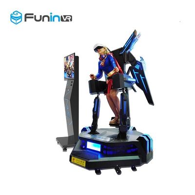 1260 * 1260 * 2450mm 9D VR Kartal Uçuş Sinema Simülatörü 2.0kw + 200 Kg VR 360 Uçan Oyun Makinesi Için Eğlence Parkı