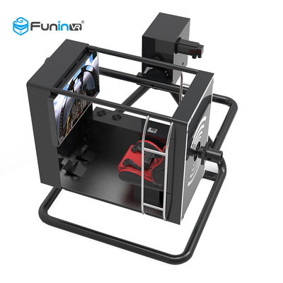 Siyah Sanal Gerçeklik Uçuş Simülatörü Kokpit Açık Eğlence Parkı Ekipmanları