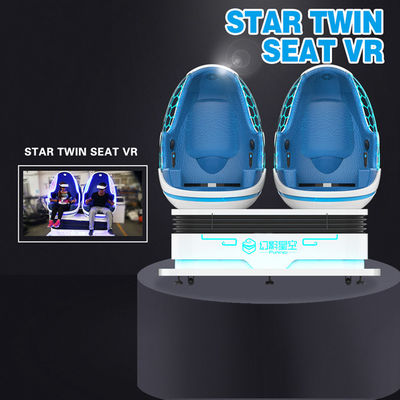 Elektrikli Krank Platformu 9D Sanal Gerçeklik Simülatörü 4.5KW İkiz Koltuk