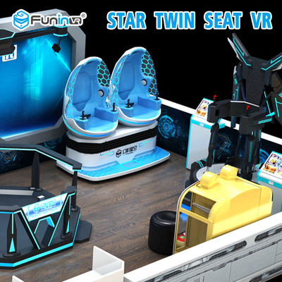 EGG Sandalye Bacak Süpürme Etkisi ile 2 Koltuklar 9D Sanal Gerçek Sinema