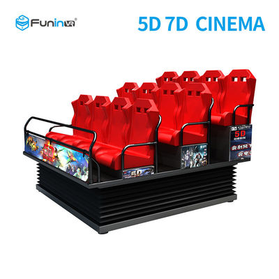 Bacak Süpürme ile Ev Sineması İçin Elektrikli 7D 5D Sinema Simülatörü