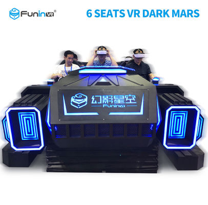 Çekici 6 Koltuklu VR Sineması 6 Koltuklu 9D VR Simülatörü Dark Mars