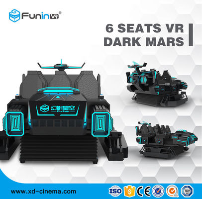 3.8KW 220 V 9D VR Simülatörü Roller Coaster 6 Koltuklar VR Karanlık Mars