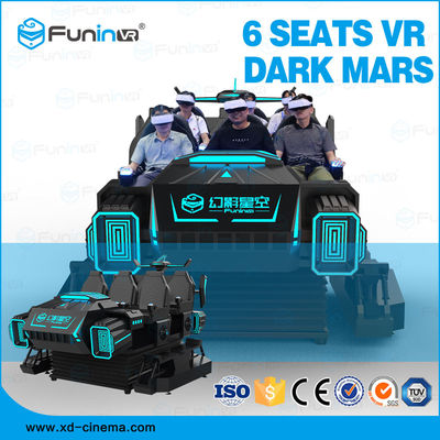 FuninVR-Sıcak satış Arcade 6 koltuk VR koyu mar 3.8KW Eğlence Parkı Için Sanal Gerçeklik Deneyimi