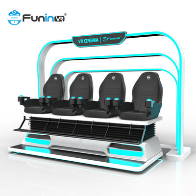 4 Koltuk Elektrik Sistemi 9D VR Sandalye Eğlence Parkı Gezileri