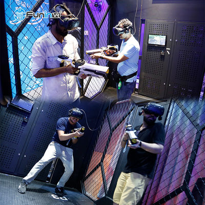 VR + Park Rides Elektronik Atari Oyunları 9D VR Çok Oyunculu Dinamik Kaçış Odası VR