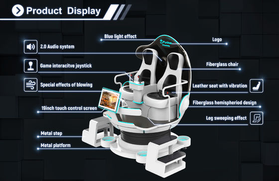 Sanal Gerçeklik VR 9D Sinema Fabrika fiyatı 9d vr 3d gözlük 2 Koltuk 200kg VR Eğlence Oyunu 9d simulador sinema