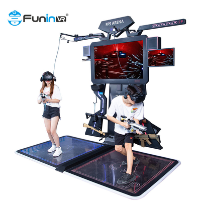 2 Oyuncu 9D VR Oyun Makinesi Sanal Gerçeklik Silah Atış Salonu