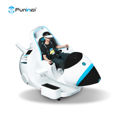 Uçan Oyun Makinesi 9D VR Uçuş Simülatörü Kokpit 180° Dönüş 1 Oyuncu