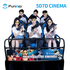 30-90 Dakika 7 boyutlu Sinema Tiyatrosu Hidrolik Platform Etkileşimli Hareket Yarışı Simülatörü