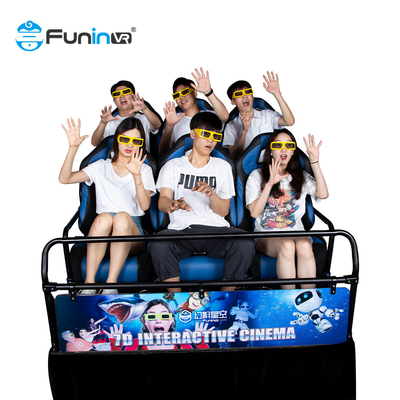 7D Filmler İçeriği VR Roller Coaster Yurtdışı Kurulum Teklifiyle Hidrolik Platform